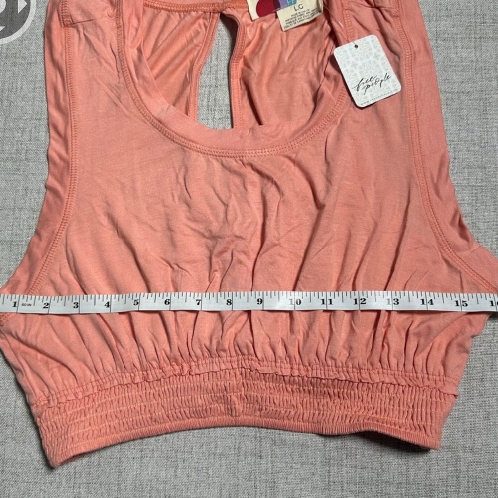 Women's Two-Piece Smocked Waist Skirt Set in Coral - Picture 5 of 6